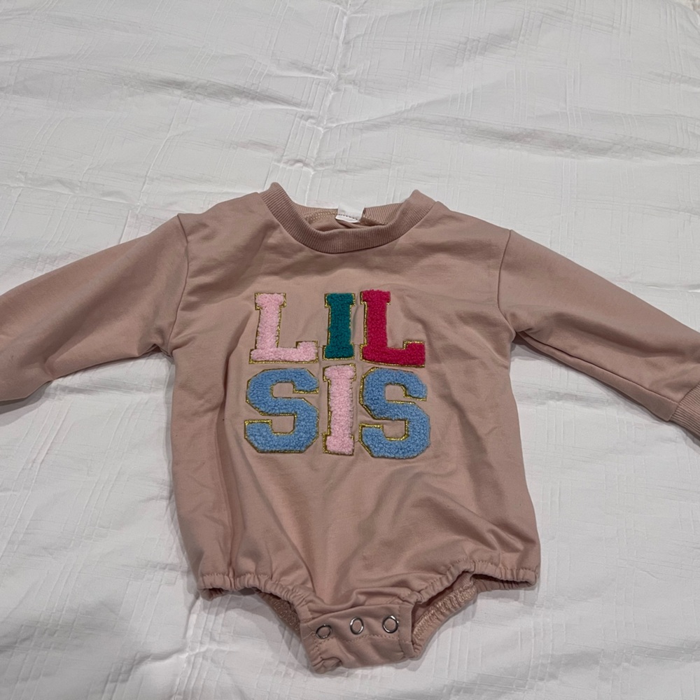 Cute Little Sis Baby Romper
